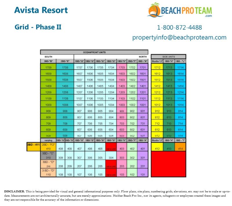 Avista Resort Phase II Grid